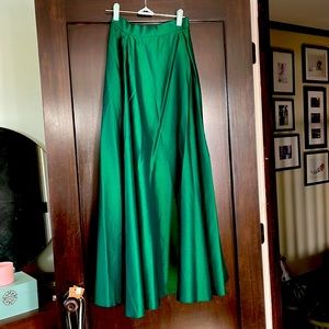 Iridescent green holiday skirt